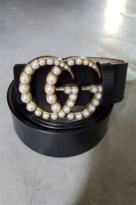 gucci pearl belt sale